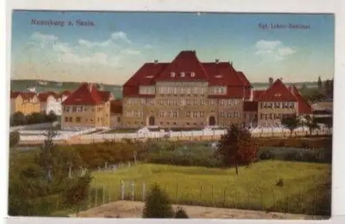 48498 Ak Naumburg Saale kgl. Lehrer Seminar um 1910