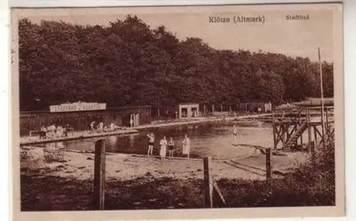 56496 Ak Klötze (Altmark) Stadtbad 1930