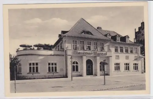 75850 AK Naumburg, Saale - Gaststätte Eiserner Wenzel, Frontansicht um 1940
