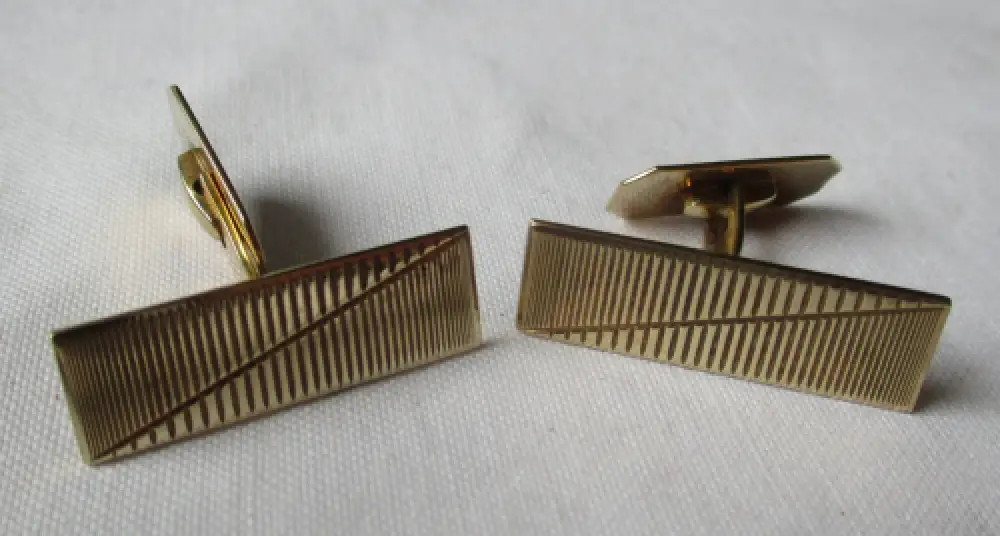 elegante Manschettenknöpfe 333er Gold Art Déco Stil (160488) 0