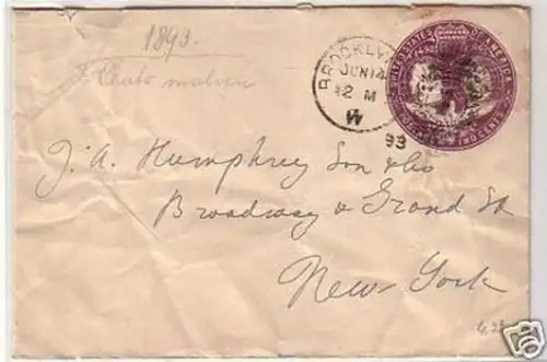 34029 Ganzsachen Brief USA 400 Jahre Kolumbus 1492-1892