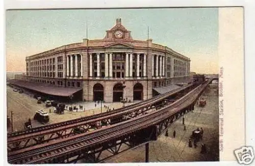 30286 Ak Boston Mass. South Terminal Station um 1910