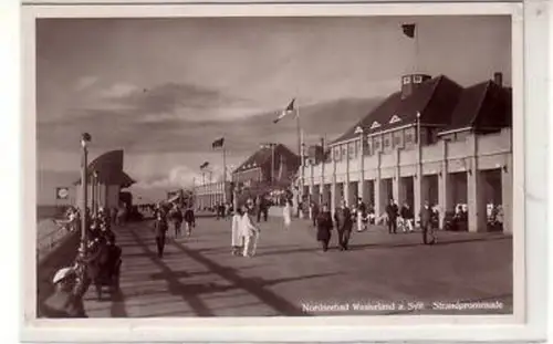 14948 Ak Nordseebad Westerland auf Sylt Promenade 1935