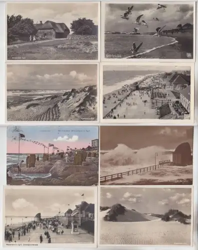 67880/8 Ak Nordseebad Westerland auf Sylt Strandleben usw. um 1920