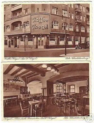 03459/2 Ak Berlin Charlottenburg Kaffee Koegel um 1930