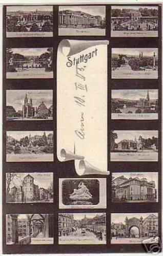 04579 Mehrbild Ak Stuttgart 1905
