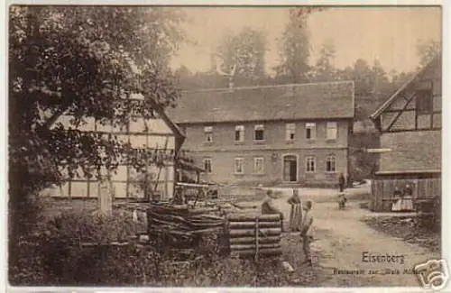 schöne Ak Eisenberg S.-A. Restaurant "Walk Mühle" 1908