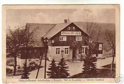 schöne Ak Schellerau i.Erz. Oberer Gasthof 1931