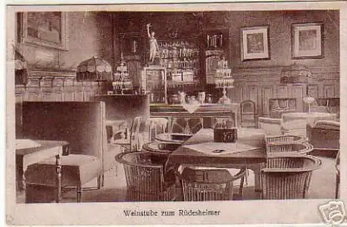 schöne Ak Weinstube zum Rüdesheimer in Essen 1919