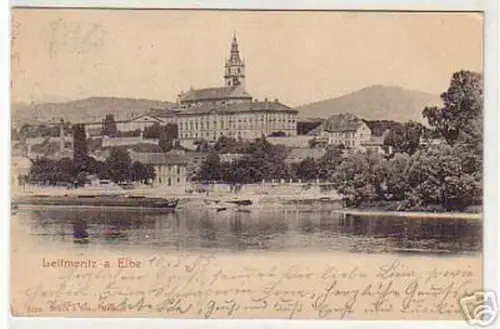03317 Ak Böhmen Leitmeritz an der Elbe 1905