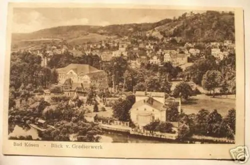 schöne AkBad Kösen Blick vom Gradierwerk 1930