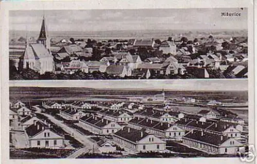 03075 Ak Milovice in Böhmen Kasernen? um 1940