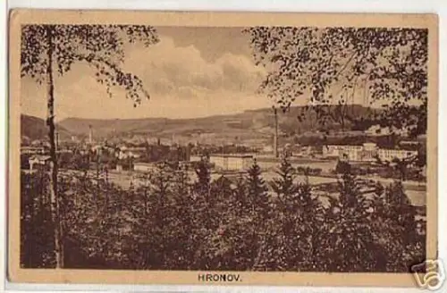 03705 Ak Böhmen Hronov Totalansicht 1928