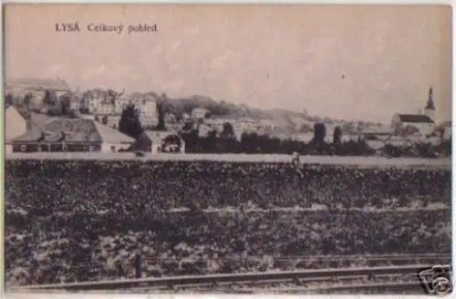 12555 Ak Lysa Celkový pohled Mähren um 1930