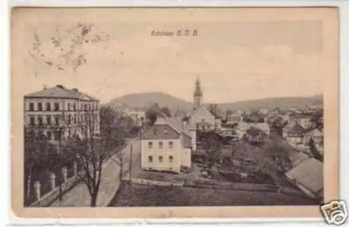29887 Ak Schönau in Böhmen Totalansicht 1914