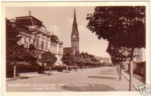 21432 Ak Warnsdorf Gerichtsstraße mit Bezirksgericht