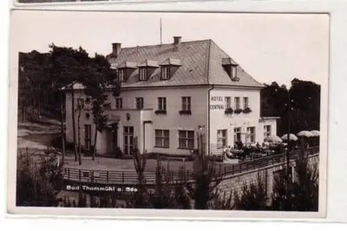 53144 Ak Bad Thammühl am See Hotel Central um 1930