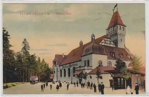 53185 Ak Reichenberg in B. Volksgarten 1911
