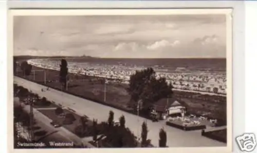 29822 Ak Swinemünde Weststrand 1937