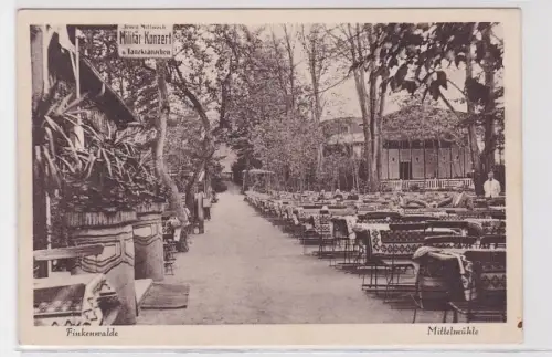59241 Ak Finkenwalde Zdroje Etablissement Mittelmühle um 1930