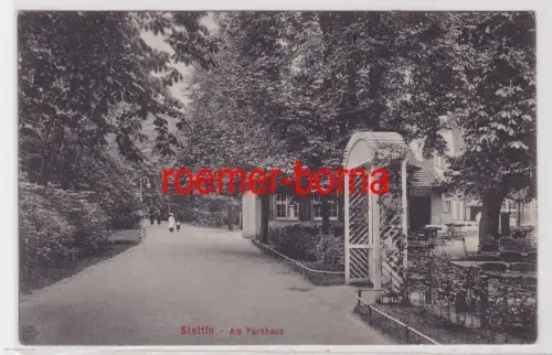 83461 Ak Stettin Szczecin Am Parkhaus 1916