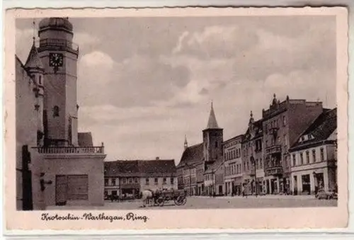 59154 Ak Krotoschin Warthegau Ring 1942