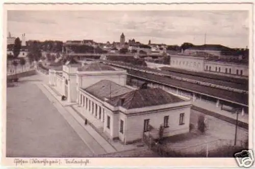 25401 Ak Posen (Warthegau) Bahnhof Teilansicht um 1940