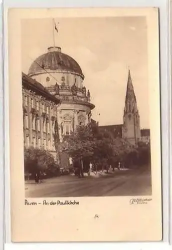 32909 Feldpost Ak Posen an der Paulikirche 1943