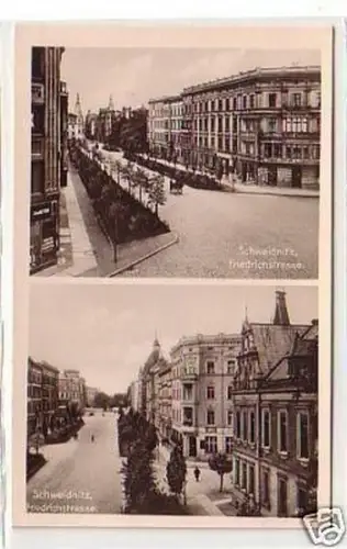 08075 Mehrbild Ak Schweidnitz Friedrichstrasse um 1930