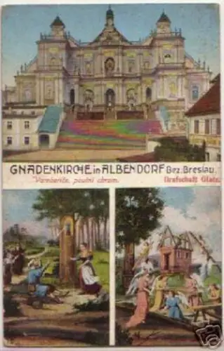 13654 Ak Gnadenkirche in Albendorf Bezirk Breslau 1917