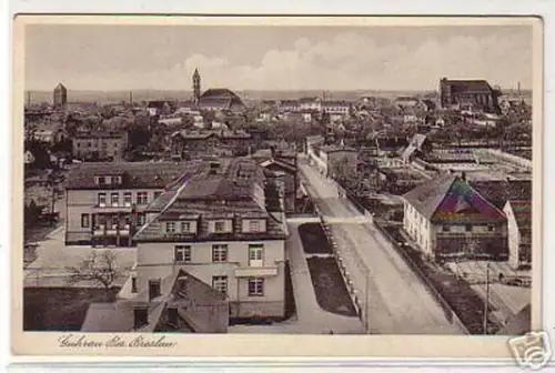 18054 Ak Guhrau Bez. Breslau Totalansicht um 1940