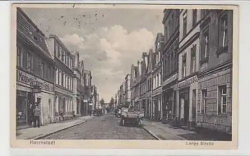 24752 Ak Herrnstadt Lange Straße mit Geschäften 1941