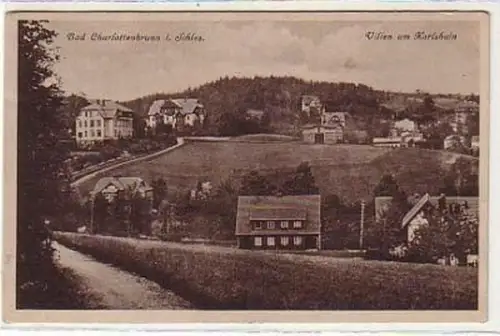 34715 Ak Bad Charlottenbrunn Villen am Karlshain 1920
