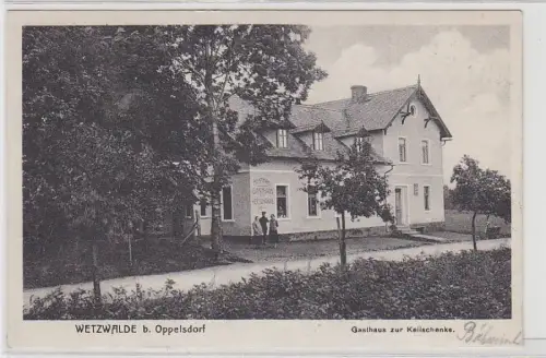 67914 Ak Wetzwald b. Oppelsdorf Gasthaus zur Keilschenke 1928