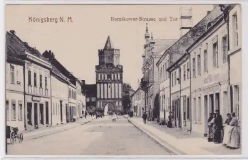 94155 Ak Königsberg Neumark Bernikowerstrasse und Tor um 1920