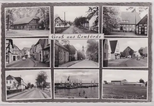 80490 Mehrbild Ak Gruß aus Lemförde Ortsansichten 1966
