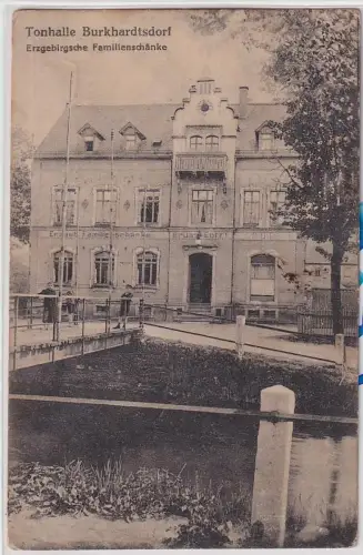 84742 Ak Tonhalle Burkhardtsdorf erzgebirgische Familienschänke 1924
