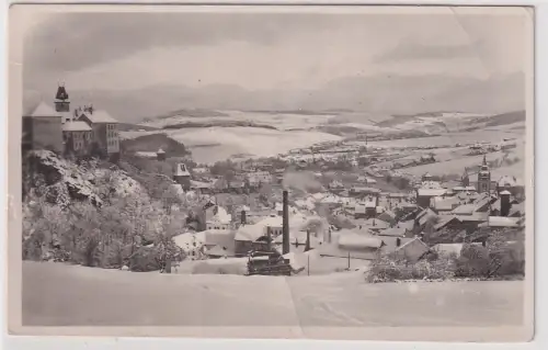 51480 Feldpost Ak Vimperk (deutsch Winterberg) im Winter 1941