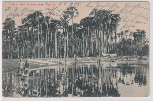 04787 Ak Dhoby Pond Trincomallee, Ceylon Sri Lanka 1905