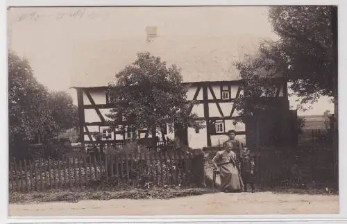 81724 Foto Ak Görlitz Bauernhaus Fachwerkhaus 1913