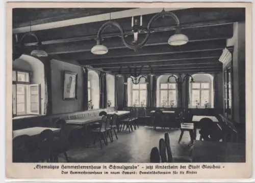 96624 Ak Hammerherrenhaus in Schmalzgrube, Kinderheim der Stadt Glauhau 1944