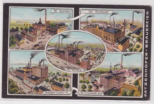17166 Mehrbild Ak Berlin Patzendorfer Brauereien um 1920