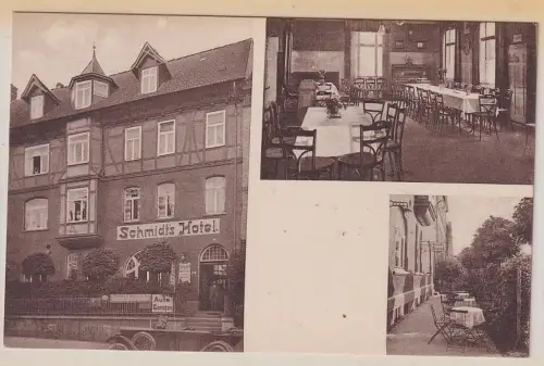 37267 Mehrbild Ak Arnstadt in Thüringen Schmidts Hotel um 1920