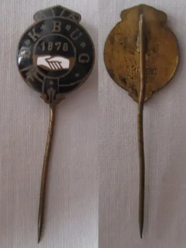 emaillierte Anstecknadel DKBUG Deutscher Kellnerbund Union Ganymed 1878 (168093)