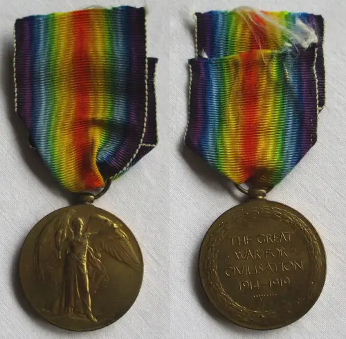Großbritannien Interalliierte Siegesmedaille 1914/1919 2nd Canadian Inf (166484)