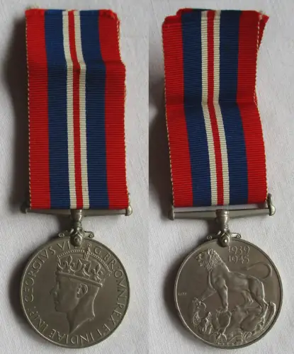 Kriegsmedaille England Großbritannien 1939-1945 George VI. am Band (171868)