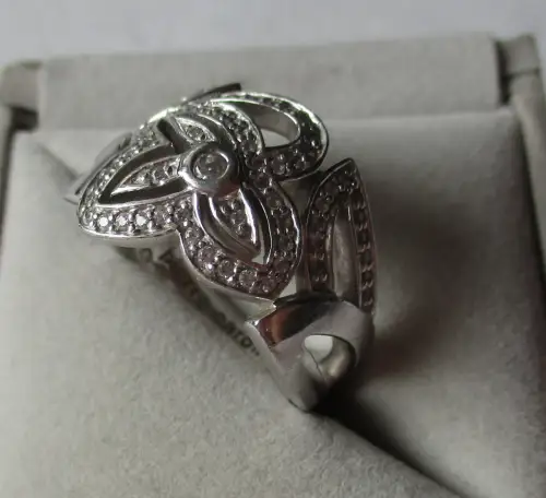 PIERRE CARDIN Größe 56 Ring 925 SILBER Sterling (161526)