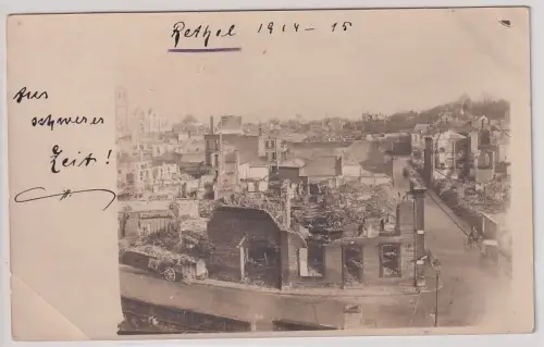 72632 Foto Ak Rethel Frankreich zerstörte Stadt 1917
