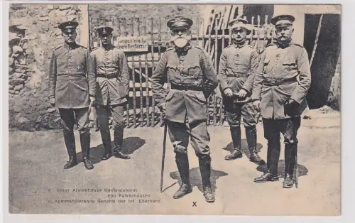 68973 Ak Generaloberst von Falkenhausen und General d. Inf. Eberhard 1915