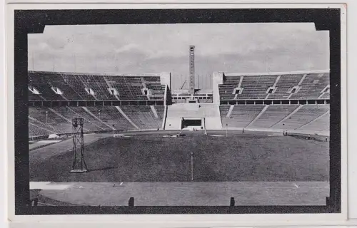 39169 Ak Berlin Sportfeld Olympia-Stadion Blick auf den Glockenturm 1936